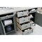 James Martin Vanities Brittany 60in Double Vanity, Urban Gray w/ 3 CM Eternal Jasmine Pearl Quartz Top 650-V60D-UGR-3EJP - alternate 2